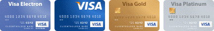 Оплата по банковским картам VISA