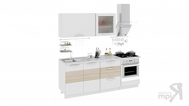 Кухонный гарнитур 210 см (со шкафом НБ) ОЛИВИЯ (Коимбра) ГН60_210_1 (НБ)