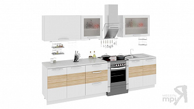Кухонный гарнитур 300 см ОЛИВИЯ (Светлая) ГН60_300_1