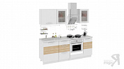 Кухонный гарнитур 210 см (со шкафом НБ) ОЛИВИЯ (Светлая) ГН60_210_2 (НБ)