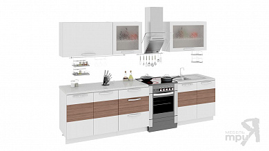 Кухонный гарнитур 300 см ОЛИВИЯ (Темная) ГН60_300_1