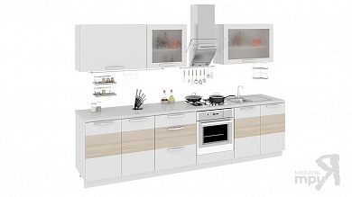 Кухонный гарнитур 300 см (со шкафом НБ) ОЛИВИЯ (Коимбра) ГН60_300_1 (НБ)