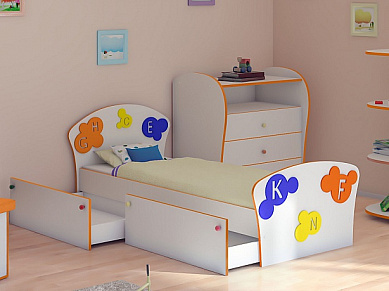 Кровать Соната Kids Плюс "Буквы"